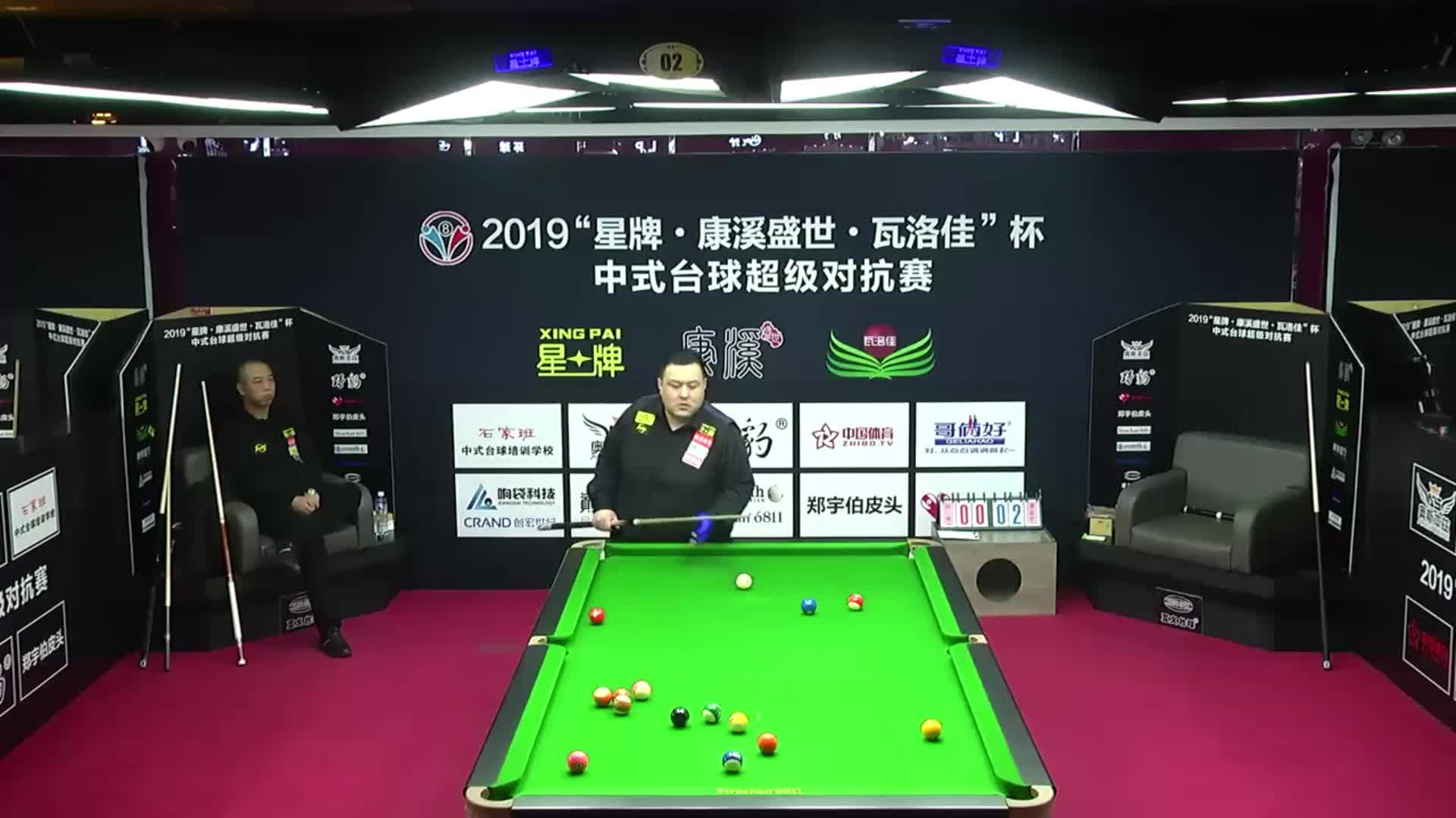 冯利vs单红宇 2019中式台球超级对抗赛 辽宁朝阳站