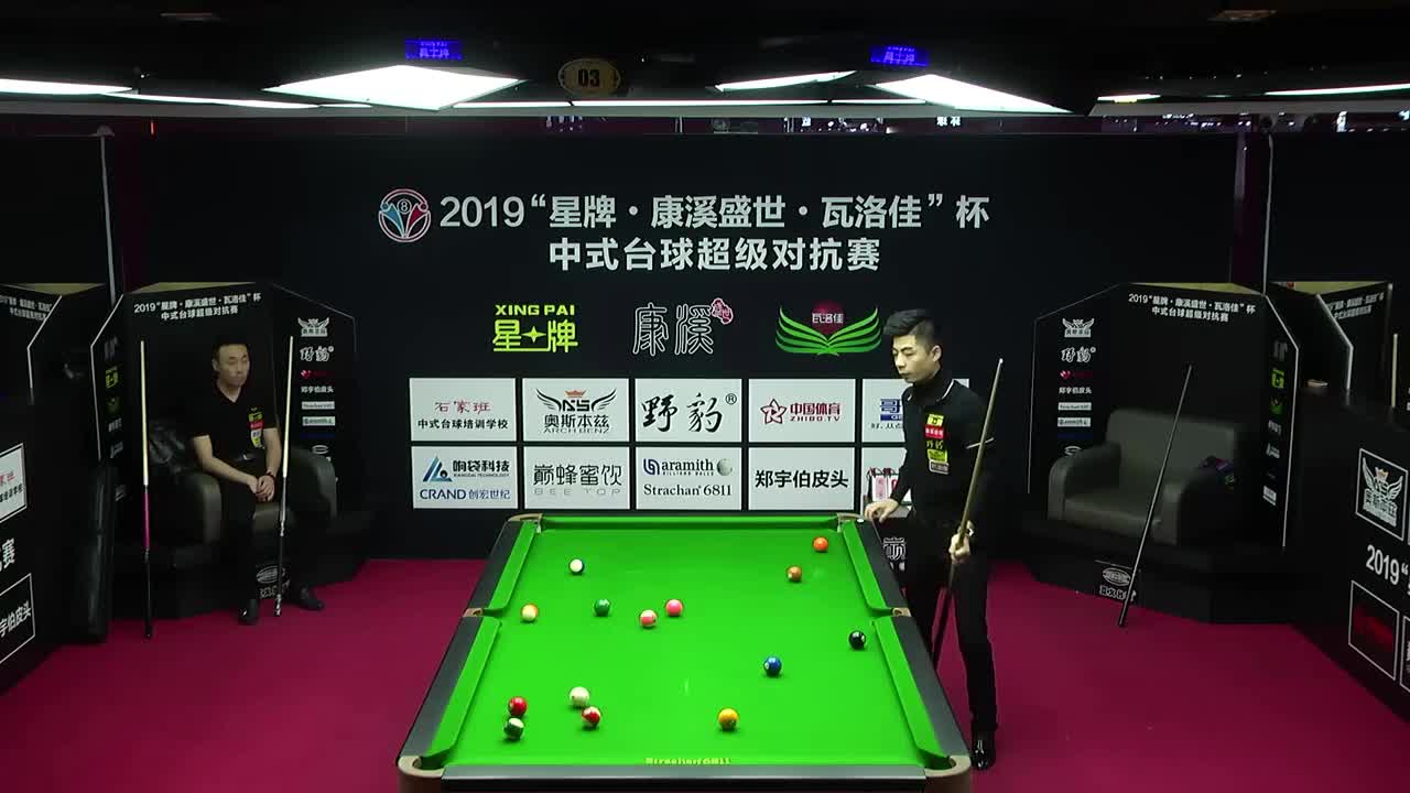 程昊vs宛仝乐  2019中式台球超级对抗赛 辽宁朝阳站