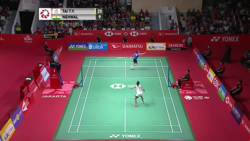 经典回顾：2018印尼大师赛女单决赛戴资颖VS内维尔，看小戴如何碾压对手