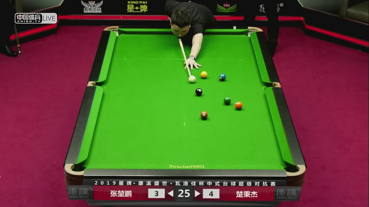 张堃鹏 vs 楚秉杰 2019中式台球超级对抗赛 辽宁朝阳站