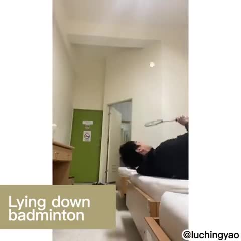 卢敬尧挑战躺着颠球，你们可以吗？