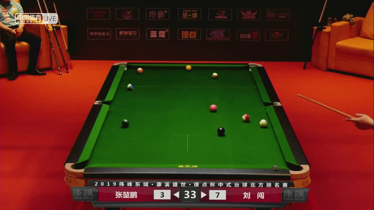 张堃鹏 vs 刘闯 2019中式台球北方排名赛第六站