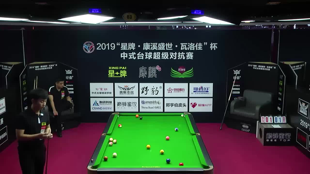 马鑫vs雷镒玮  2019中式台球超级对抗赛 辽宁朝阳站