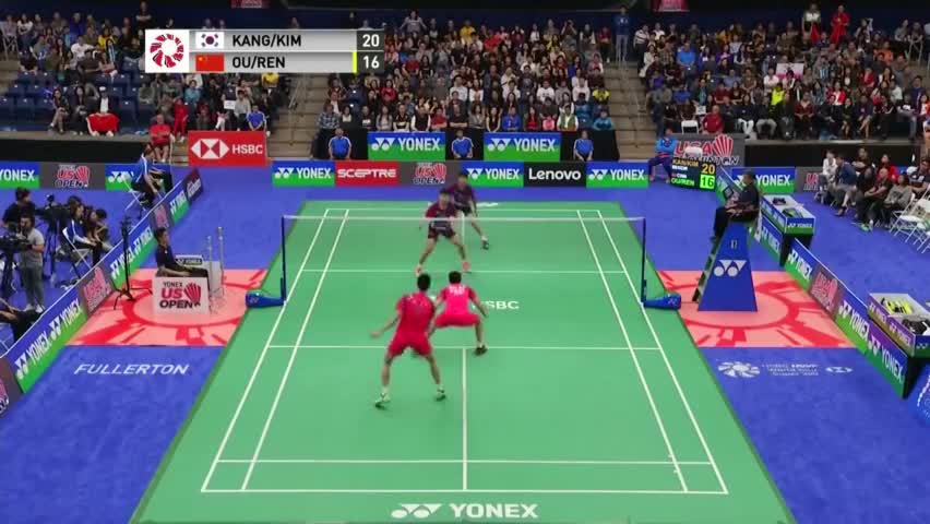 经典回顾：2018美国羽毛球公开赛男双决赛：欧烜屹/任翔宇 VS 姜珉赫 /金元昊