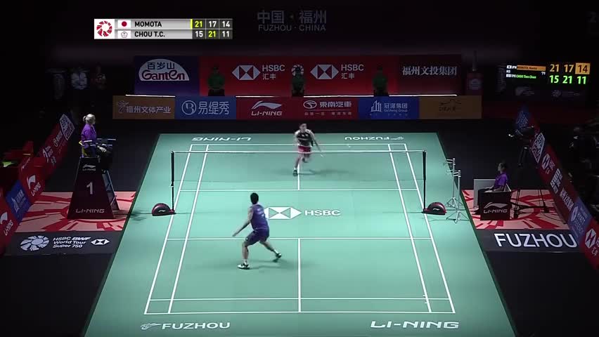 桃田的可怕之处在于，他能很冷静的处理每一个球