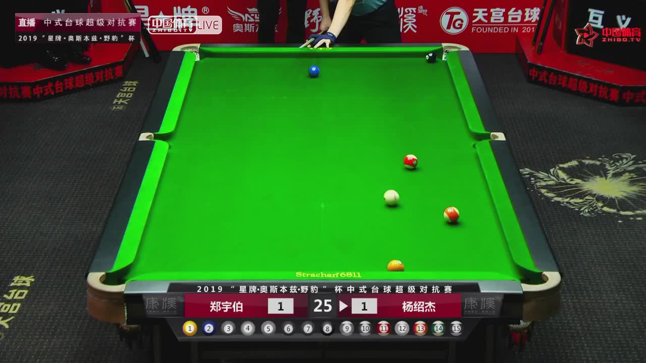 郑宇伯 vs 杨绍杰 康溪盛世中式台球超级对抗赛缙云站
