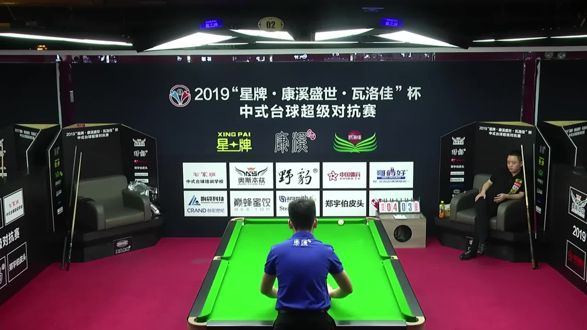 何文冲VS许艳明 2019中式台球超级对抗赛 辽宁朝阳站