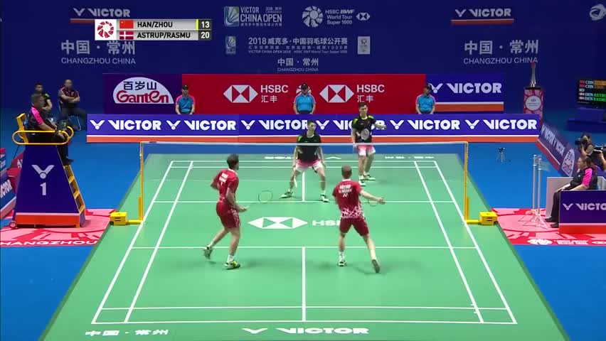 经典回顾：2018中国公开赛男双决赛，韩呈恺/周昊东VS阿斯特鲁普/拉斯姆森