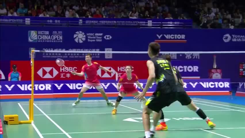 经典回顾：张楠/李茵晖对阵郑思维/黄雅琼,雅思组合发挥稳定连下两局锁定胜利