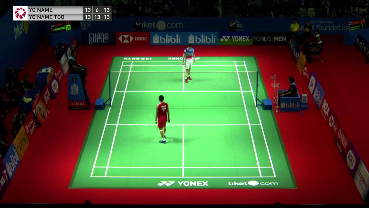 印尼赛 | 黄宇翔21-16桃田贤斗先下一城