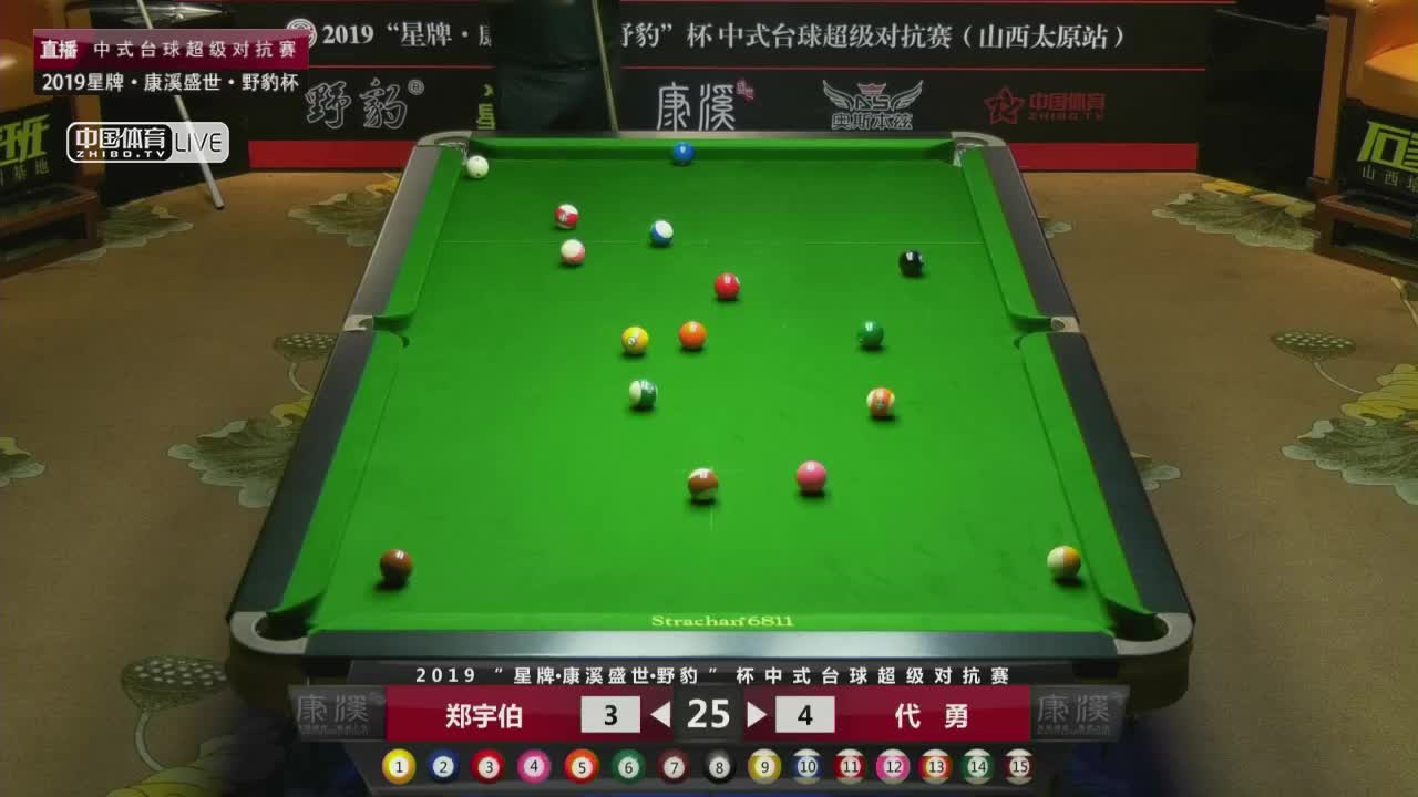 郑宇伯vs代勇 2019中式台球超级对抗赛山西太原站