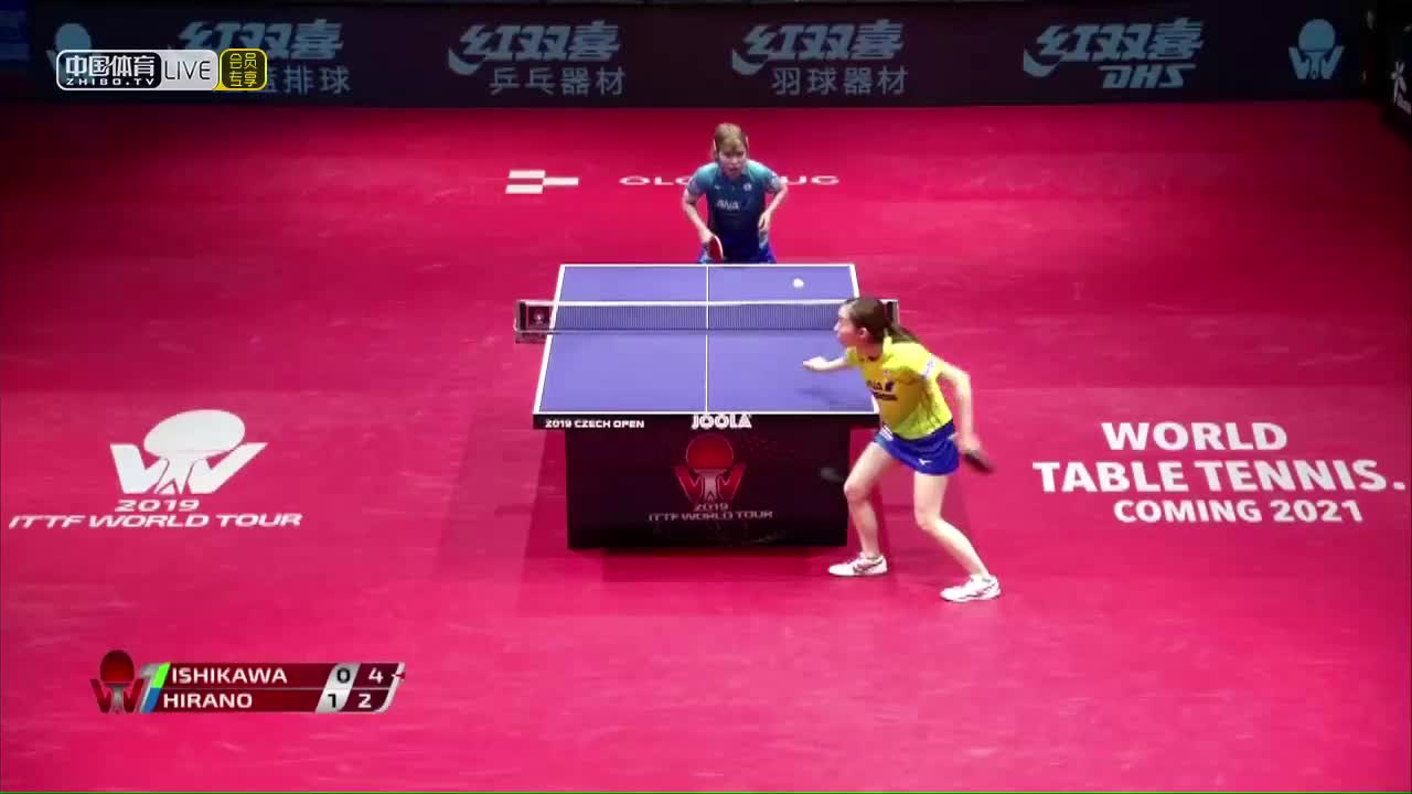 石川佳纯 vs 平野美宇 2019捷克公开赛女单半决赛