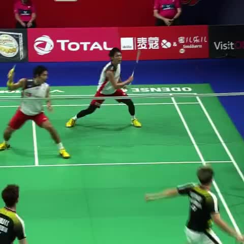 经典回顾：吉迪恩/苏卡穆约丹麦公开赛集锦，“小黄人”的实力不容小觑