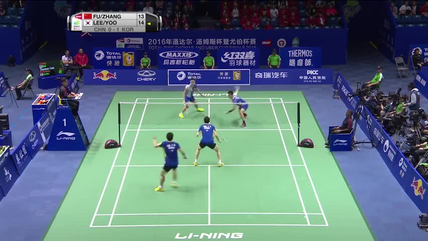 傅海峰/张楠VS李龙大/柳延星 这个鱼跃救球太拼了
