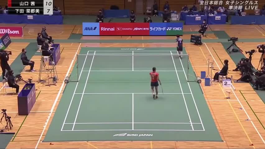 2020日本羽毛球锦标赛女单半决赛——山口茜VS下田菜都美  小马达山口茜