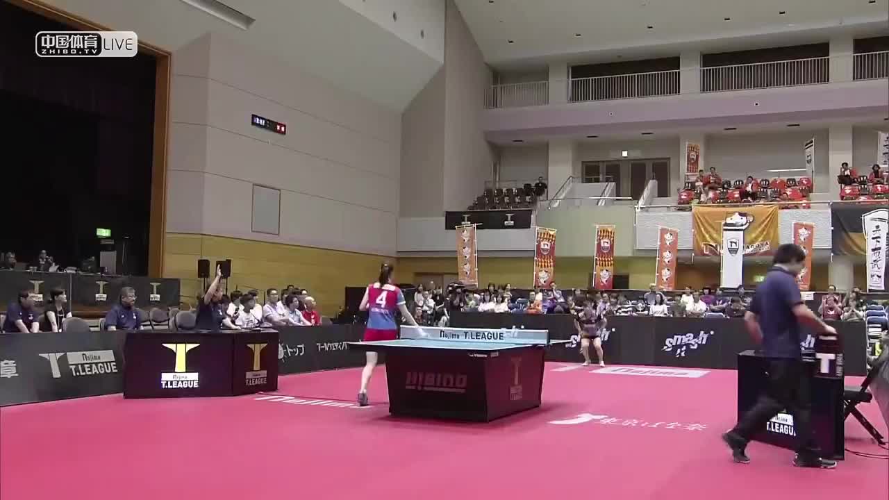 名古屋VSKA神奈川 2019-2020日本乒乓球T联赛  女子