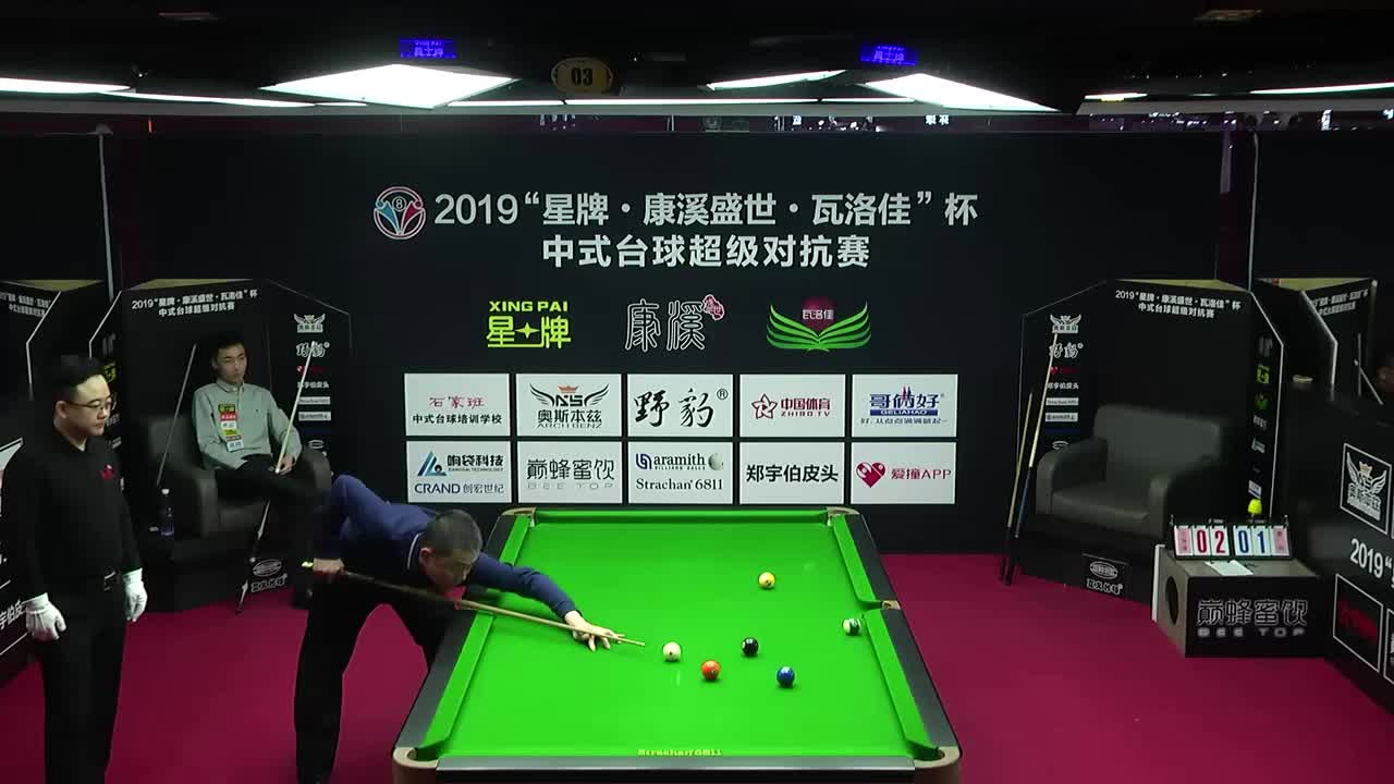 王琛瑜vs郭伟  2019中式台球超级对抗赛 辽宁朝阳站