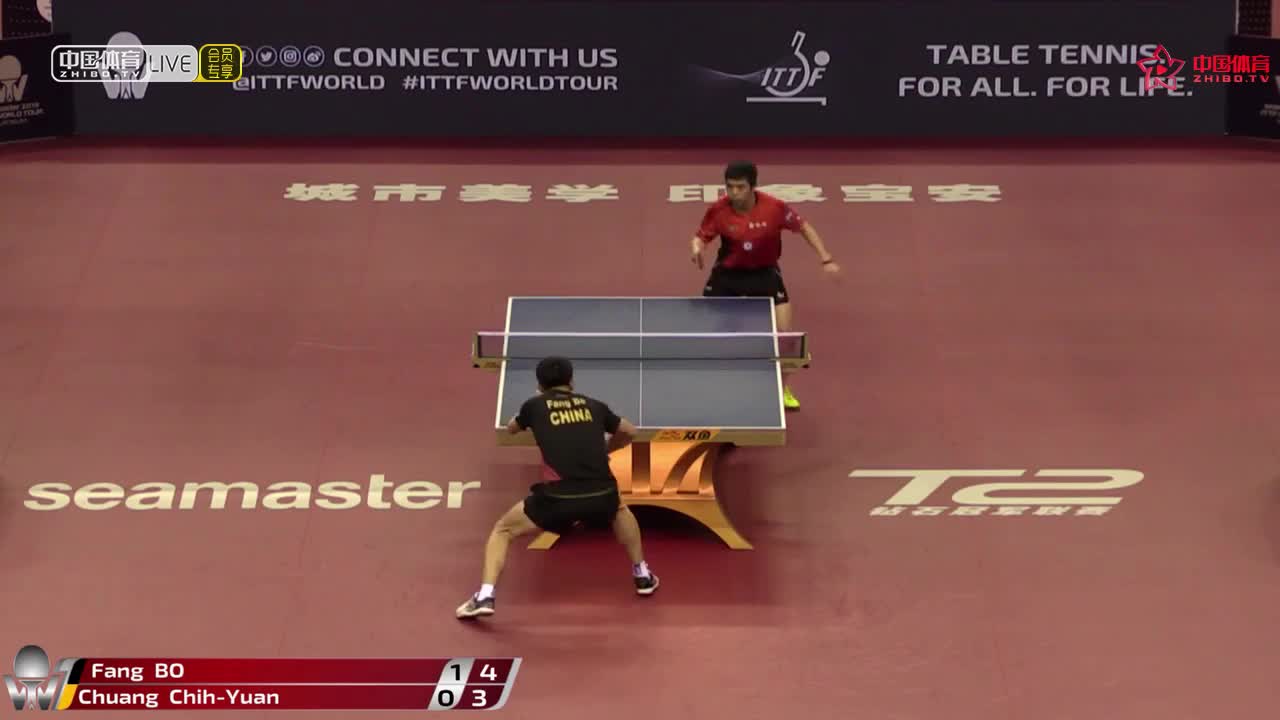 方博 CHN vs 庄智渊 TPE 2019中国公开赛