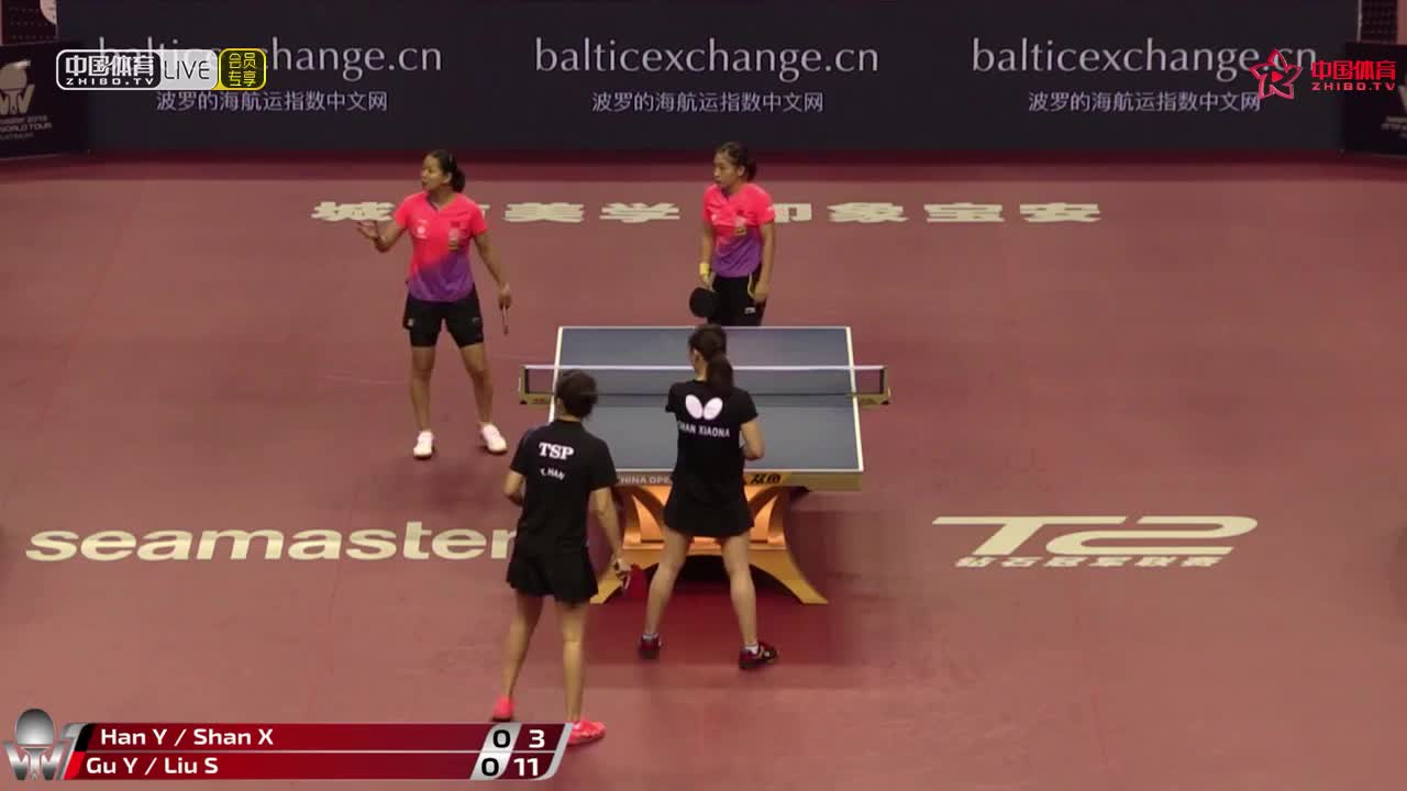 顾玉婷/刘诗雯 CHN vs 韩莹/单晓娜 GER 2019中国公开赛