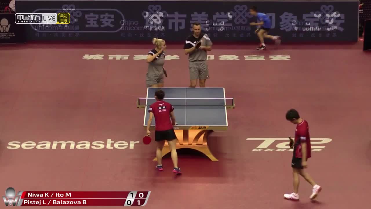 丹羽孝希/伊藤美诚 JPN vs 皮斯特耶/巴拉佐娃 SVK 2019中国公开赛混双1/8决赛