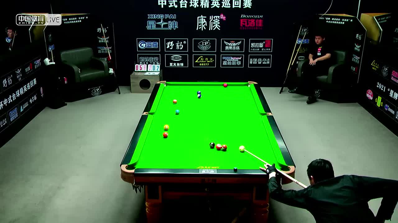 2021中式台球精英巡回赛 第二阶段败部第二轮　张翰轩 VS 张子豪