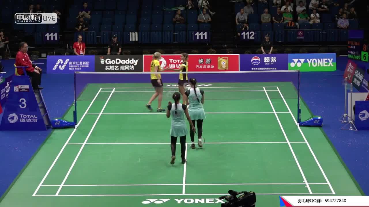 琳达/伊娃 vs 多哈-汉妮/胡斯尼 2018南京公开赛 女双第一轮