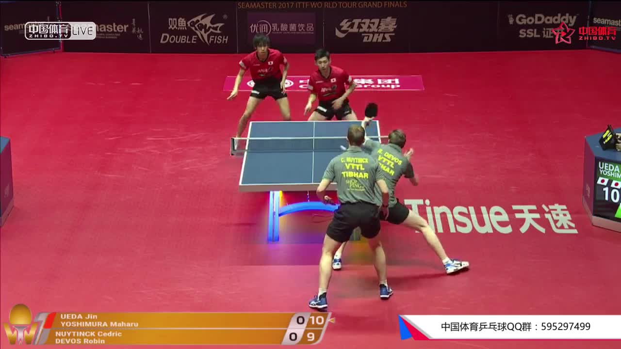 上田仁/吉村真晴 JPN vs 德沃斯/纽丁克 BEL 乒联总决赛