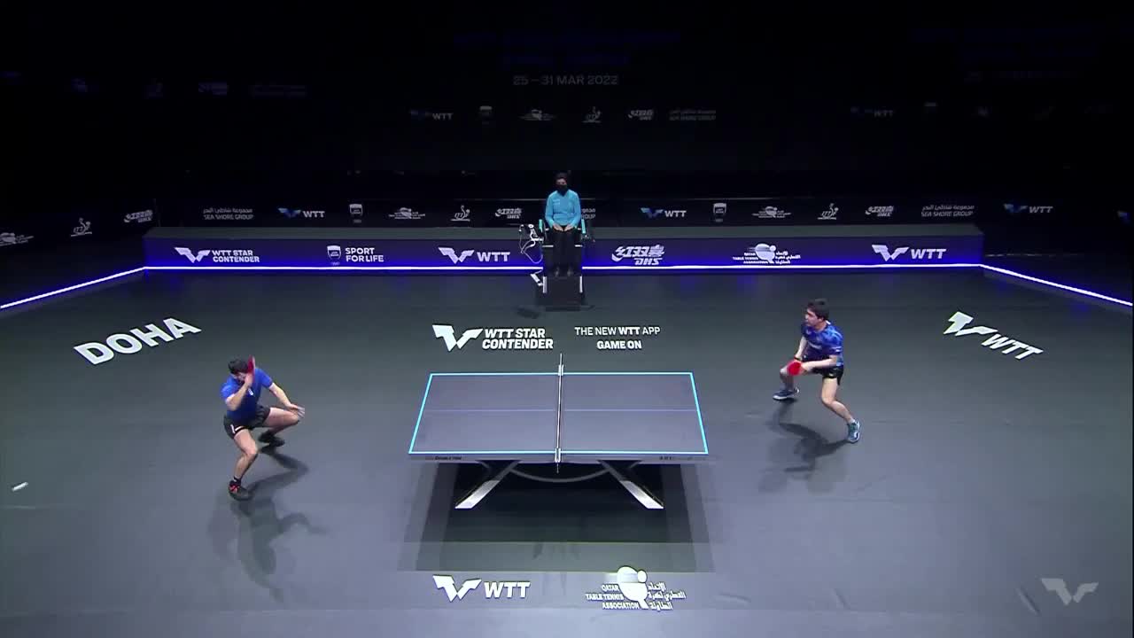 安德烈-加奇尼 VS 林钟勋 2022WTT明星挑战赛多哈站(卡塔尔) 男单决赛
