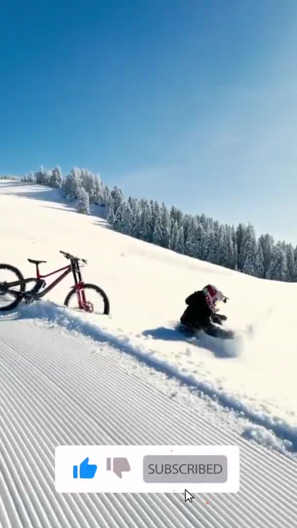 山地车搭配雪地 这就是冬天自行车的正确解锁方式