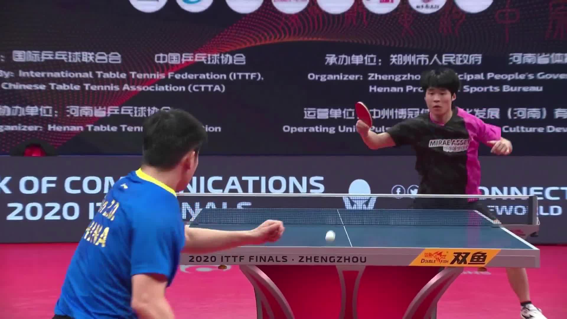 樊振东 vs 张禹珍 2020国际乒联年终总决赛男单半决赛 