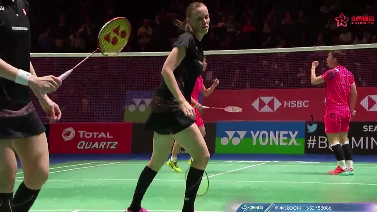 杜玥/李茵晖 vs 尤尔/佩蒂森 2018全英公开赛 女双1/8决赛