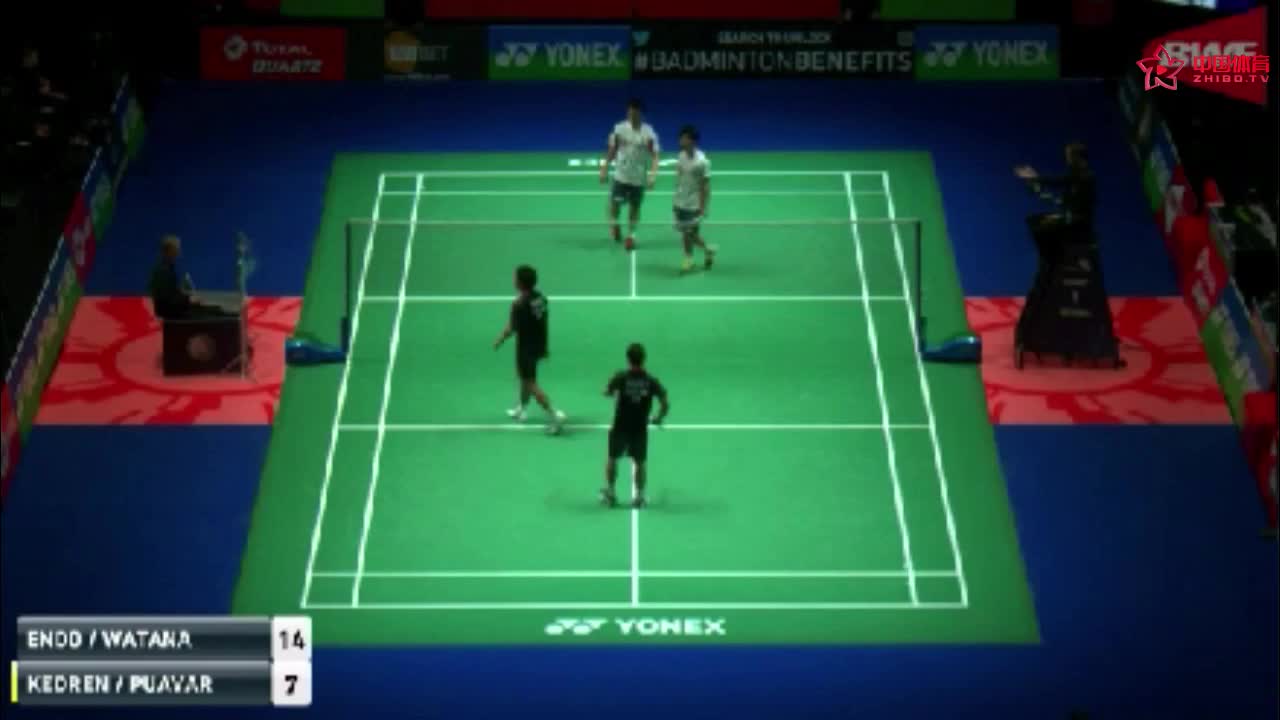 远藤大由/渡边勇大 vs 基丁柳蓬/德差波尔 2018全英公开赛 男双1/16决赛