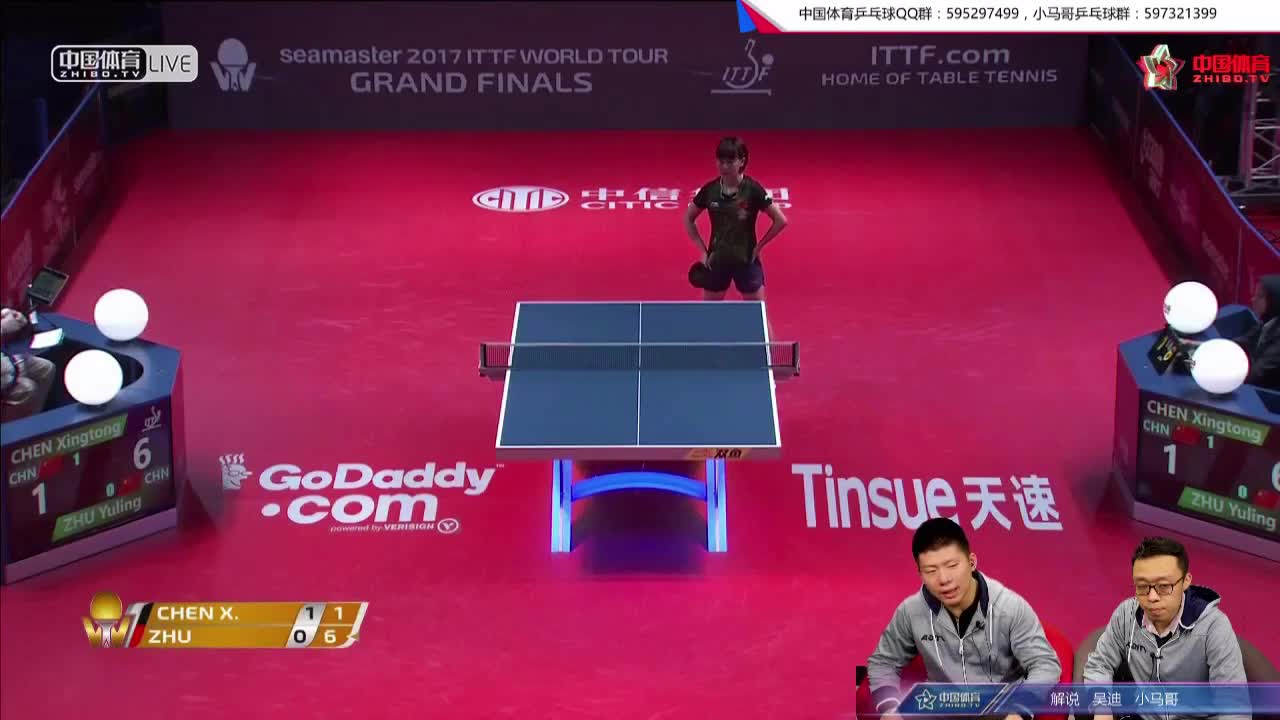 陈幸同 CHN vs 朱雨玲 CHN