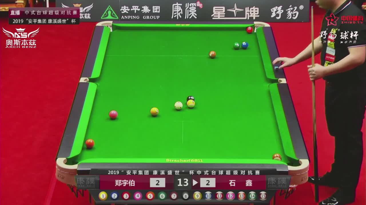 郑宇伯vs石鑫 2019“安平集团·康溪盛世”杯中式台球超级对抗赛朝阳站
