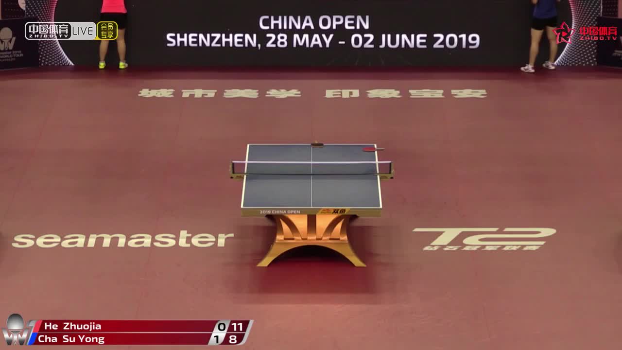 何卓佳 CHN vs CHA Su Yong PRK 2019中国公开赛 女单资格赛第二轮