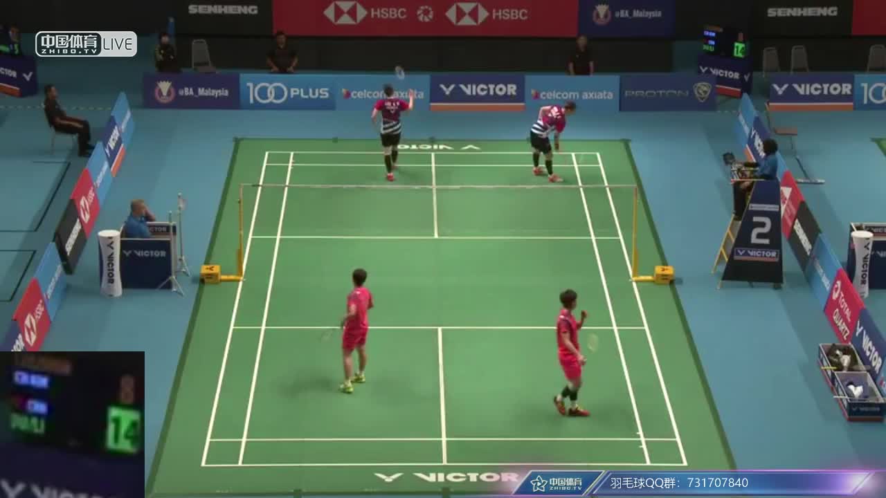 李茵晖/杜玥CHN vs 李绍希/申昇瓒 KOR 2018马来西亚公开赛 女双1/8决赛