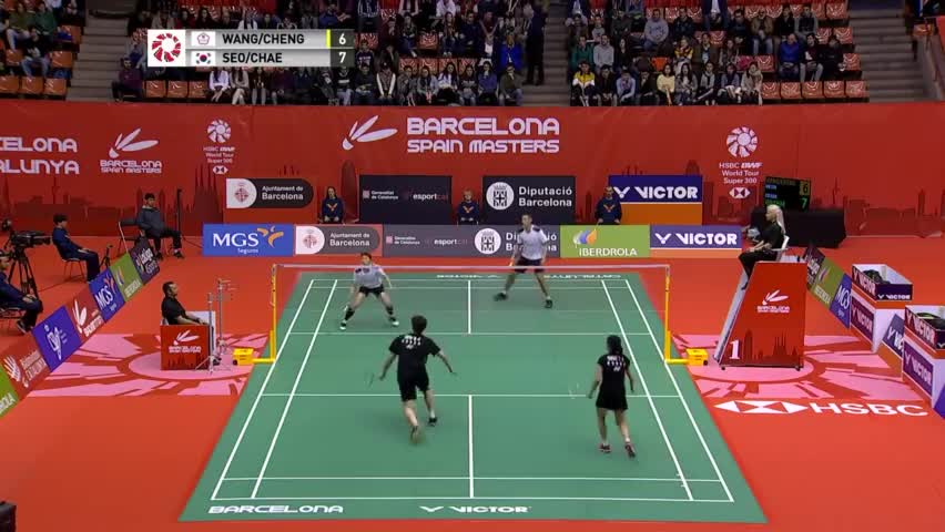 2019西班牙羽毛球大师赛混双决赛：徐承宰/蔡侑玎VS王齐麟/程琪雅 不得不说蔡侑玎太强了