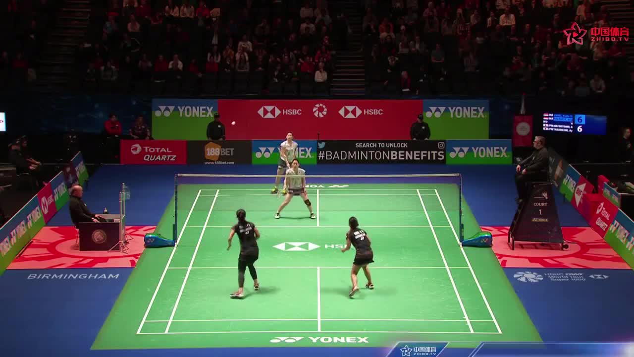 哈里斯/普拉蒂普塔 vs 松友美佐纪/高桥礼华 2018全英公开赛 女双1/8决赛