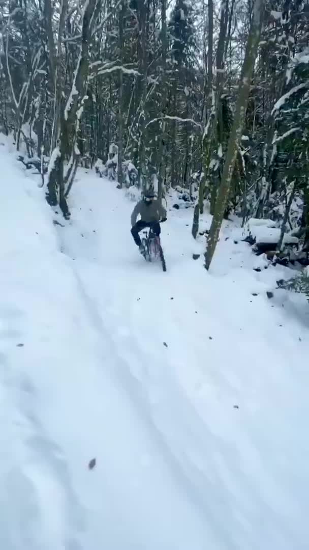 冬天雪后 山地车越野的正确打开方式