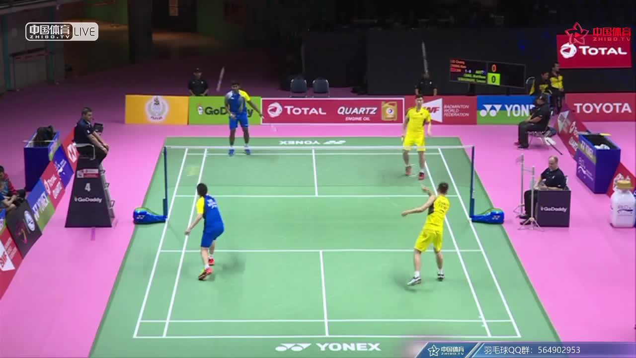 中国vs澳大利亚 2018汤尤杯 汤杯小组赛