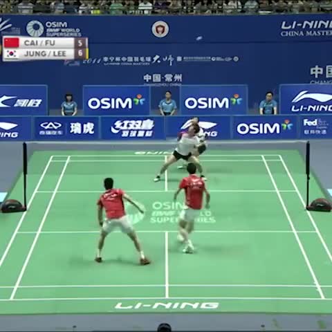 经典回顾：蔡赟/傅海峰vs郑在成/李龙大 超长回合赏析