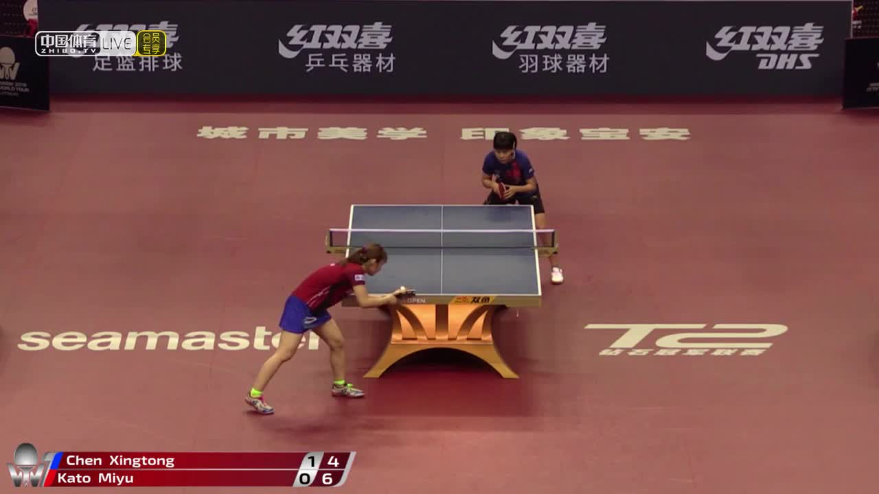 陈幸同 CHN vs 加藤美优 JPN 2019中国公开赛女单正赛第一轮