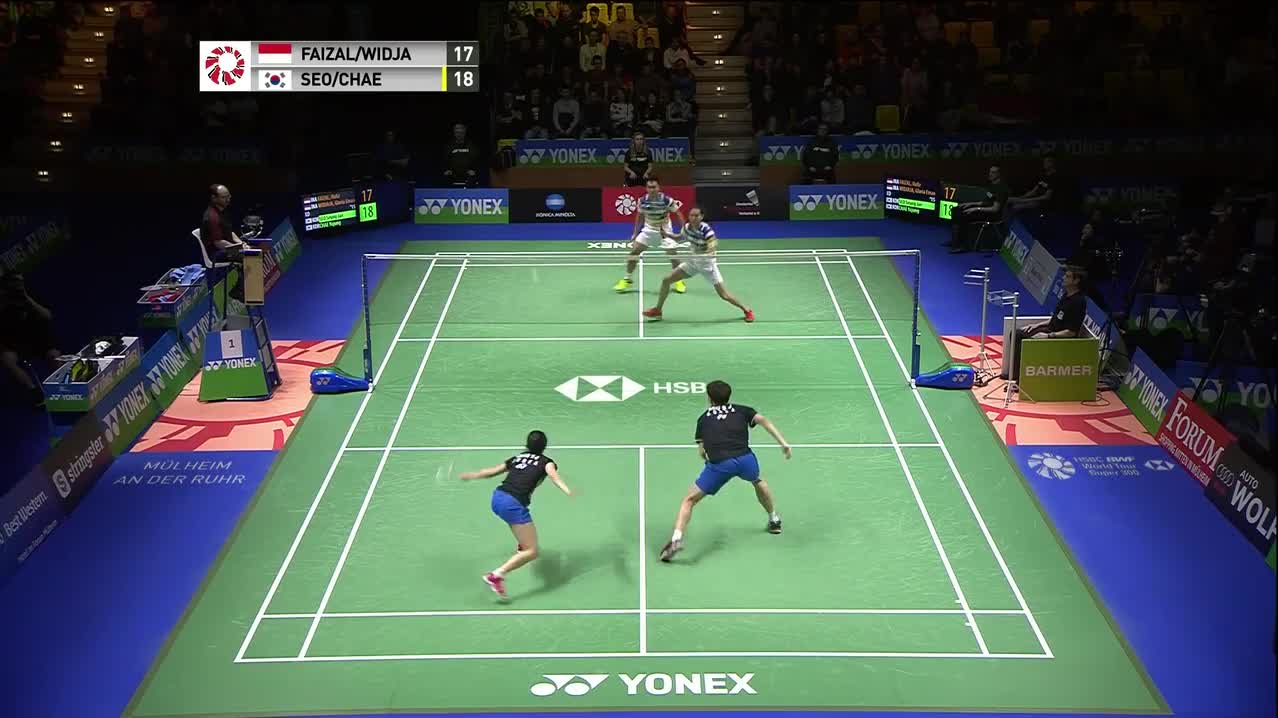 2019德国公开赛混双决赛：徐承宰／蔡侑玎2-0费泽尔／维徳佳佳精彩集锦