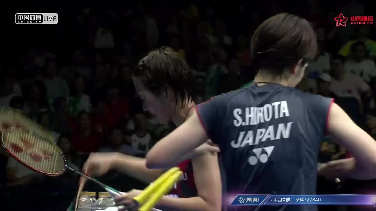 福岛由纪/广田彩花 vs 松本麻佑/永原和可那 2018南京世锦赛 女双总决赛