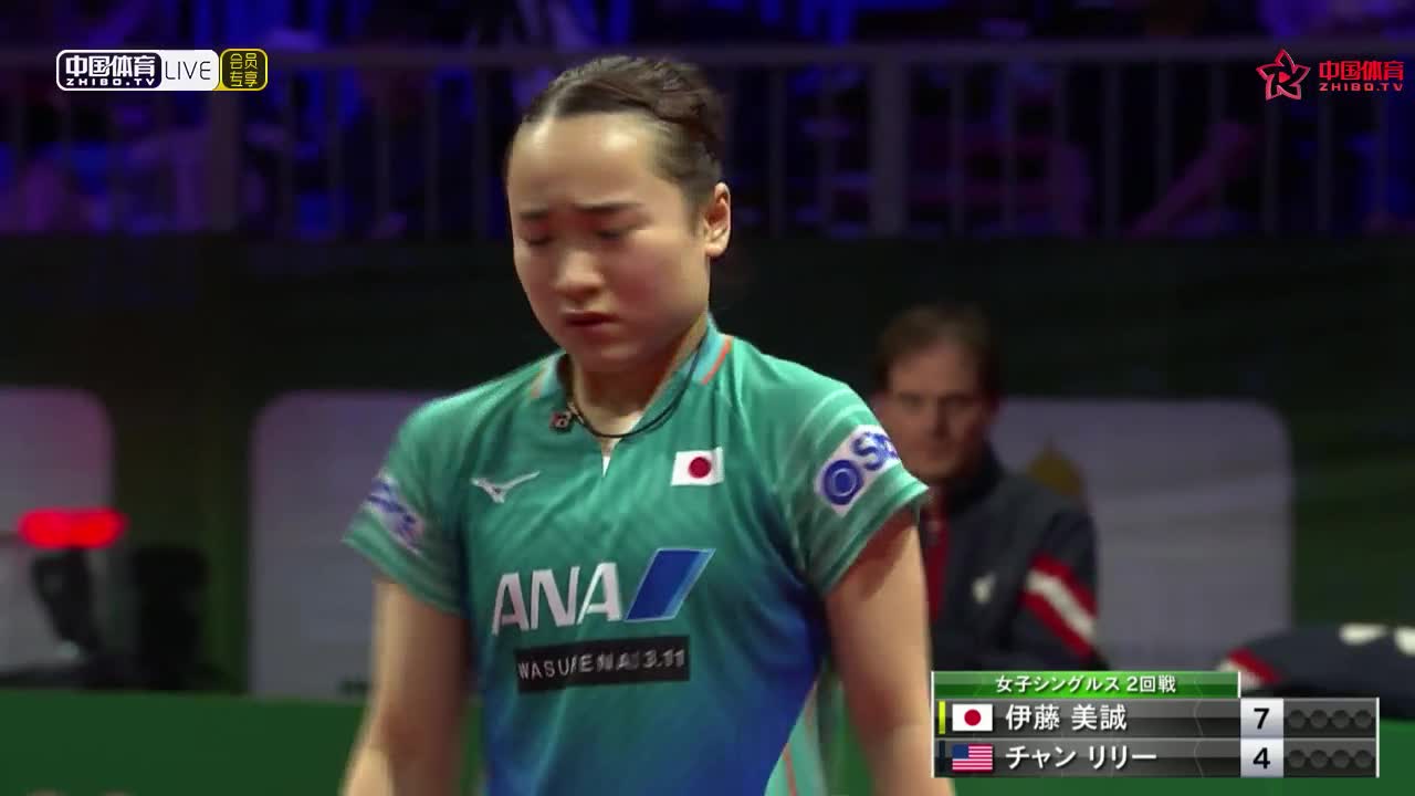 张安 USA vs 伊藤美诚 JPN 2019世乒赛 女单正赛第二轮