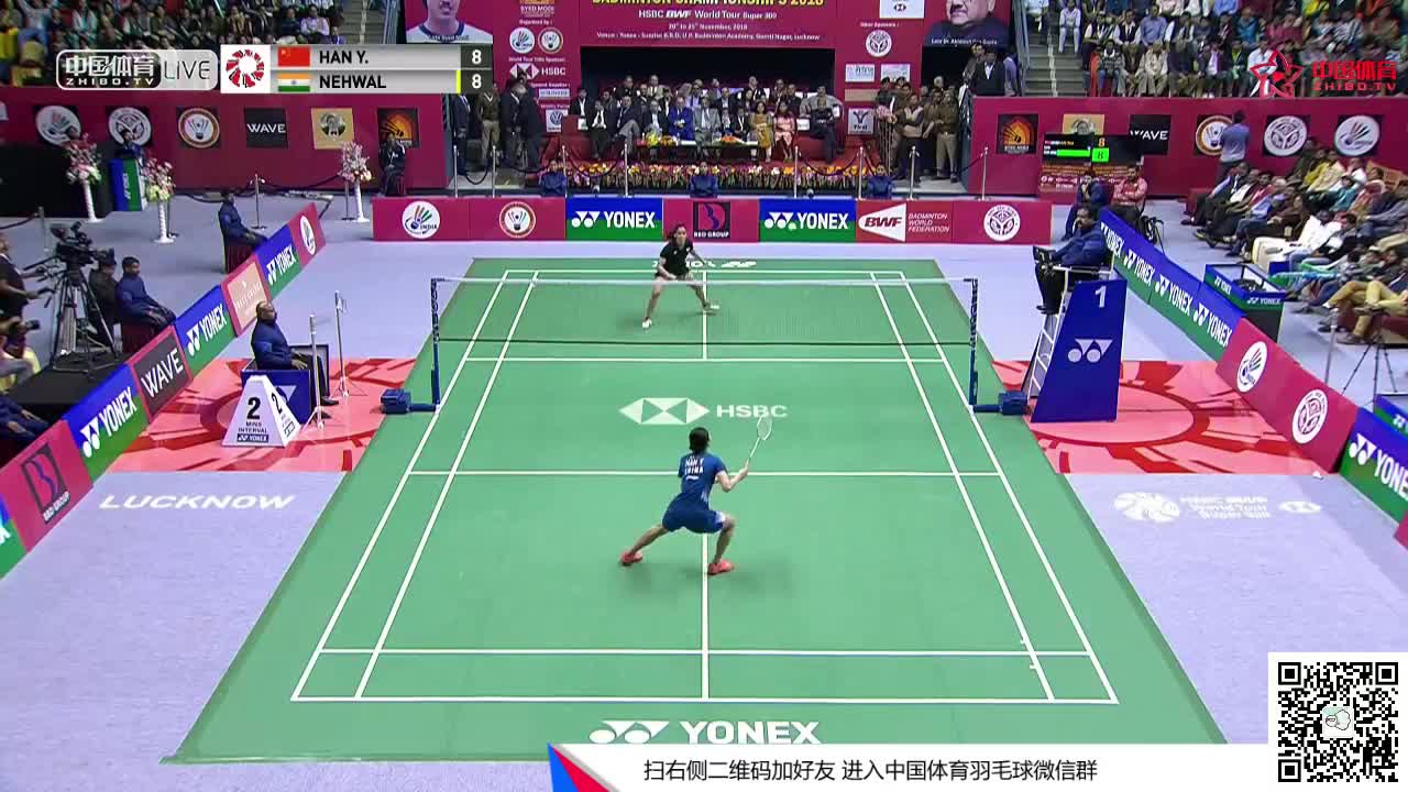 韩悦  VS   内维尔  2018赛义德莫迪锦标赛 女单决赛