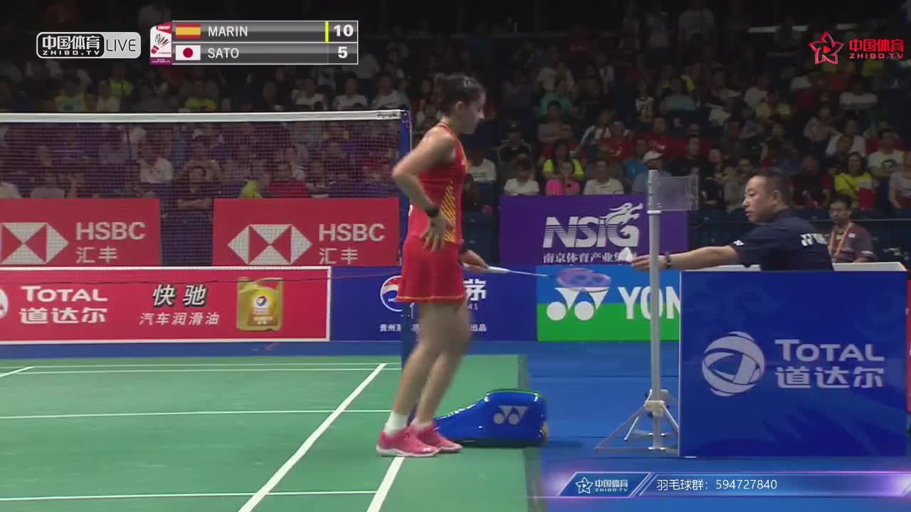马林 vs 佐藤冴香 2018南京世锦赛 女单1/8决赛