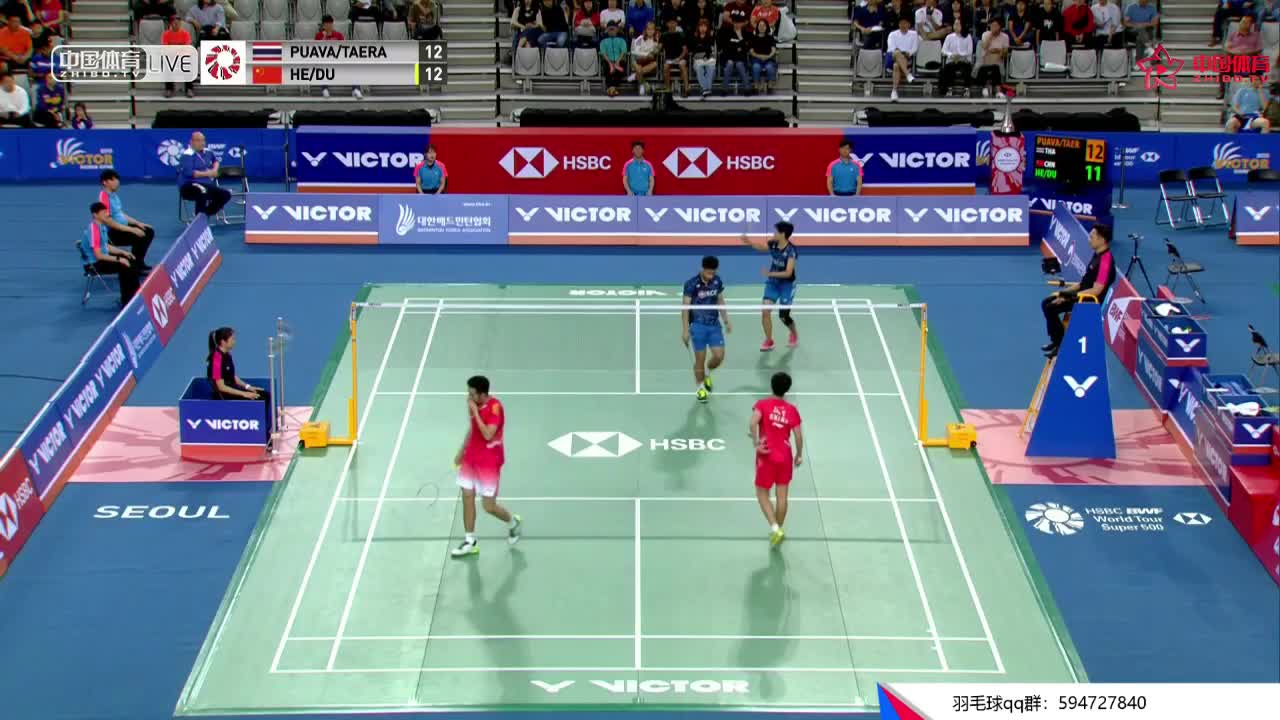 何济霆/杜玥 vs 德差波/沙西丽 2018韩国公开赛 混双半决赛