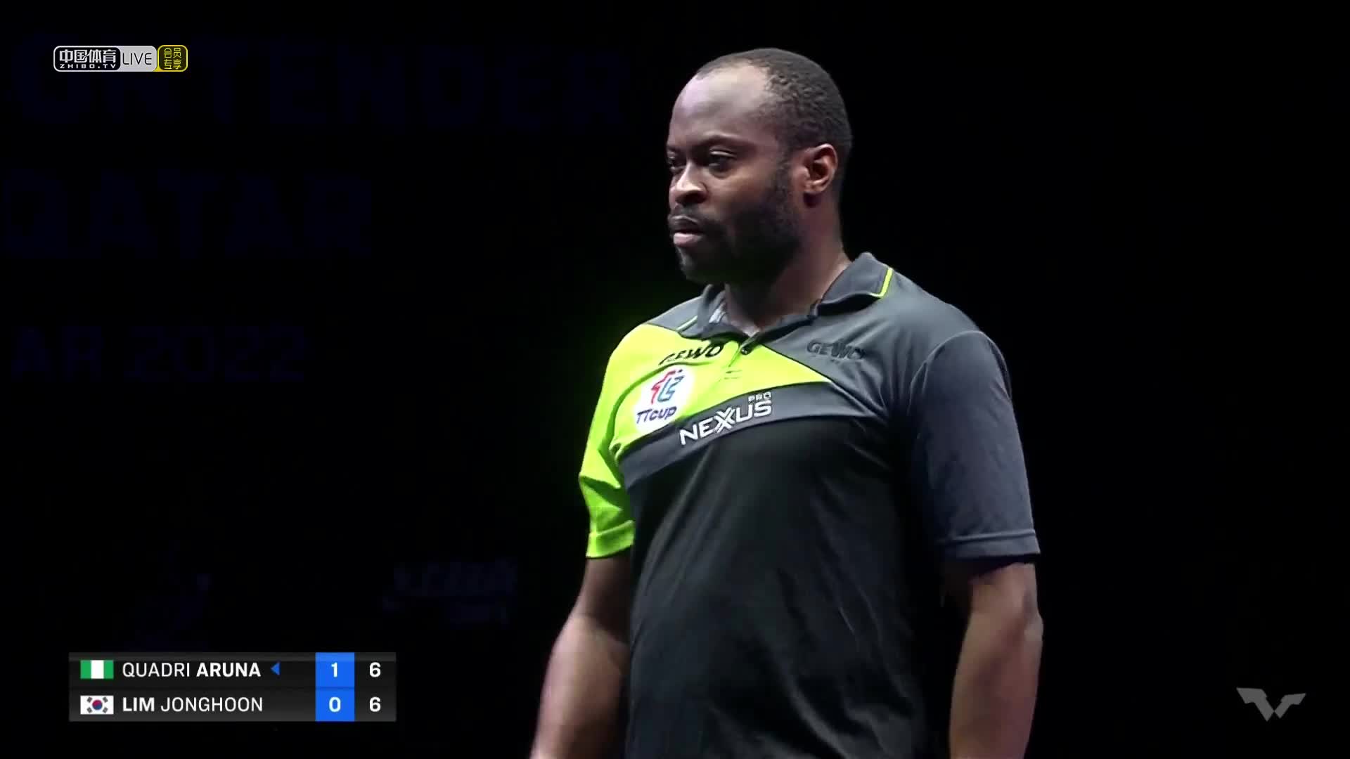 阿鲁纳 VS 林钟勋  2022WTT明星挑战赛多哈站(卡塔尔) 男单半决赛