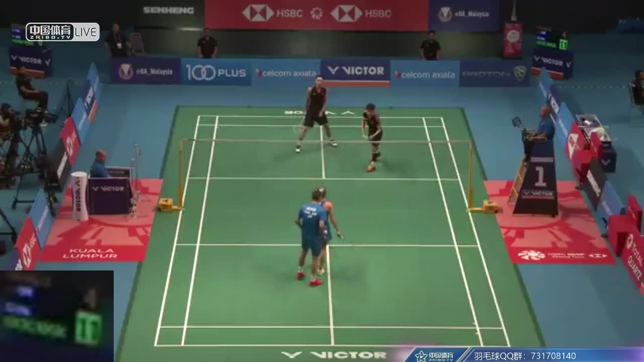 张楠/李茵晖 CHN vs 克里斯-爱德考克/加布里-爱德考克 END 2018马来西亚公开赛 混双
